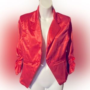 Last Kiss Lapel Collar Single Button Blazer - NWT